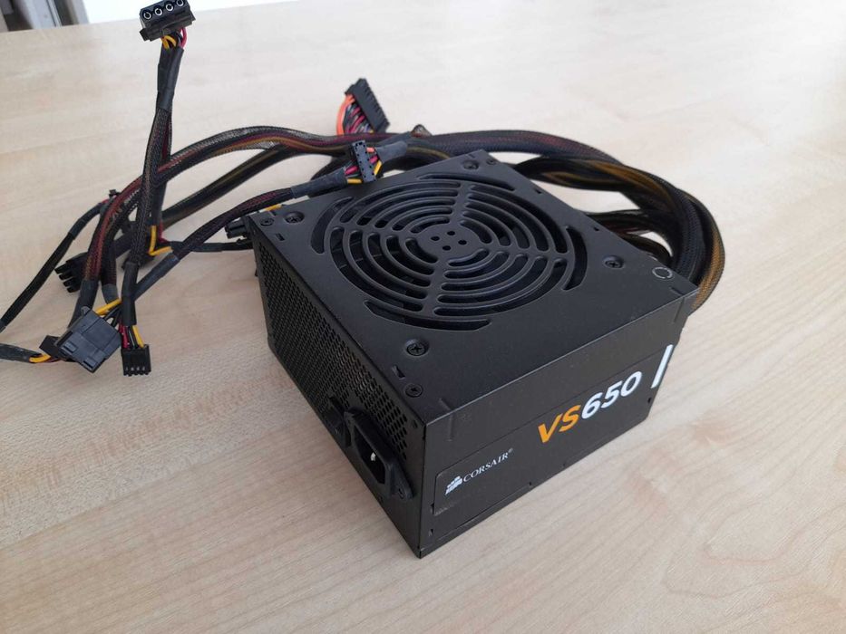 Sursa Corsair VS650, 650W, 80 PLUS, testata si functionala, 190 lei