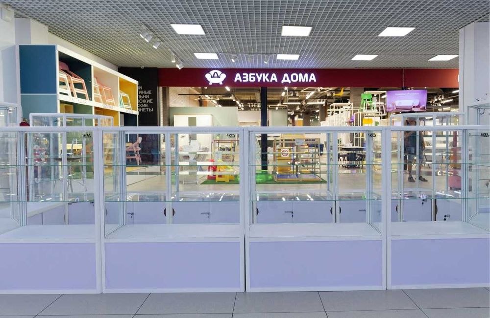 Прилавок витрина, стеклянная, metal oynaly vitrina va prilavkalar