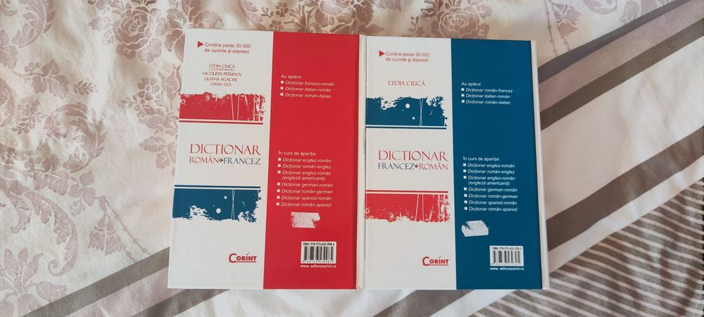 2 Dictionare francez-roman, roman-francez