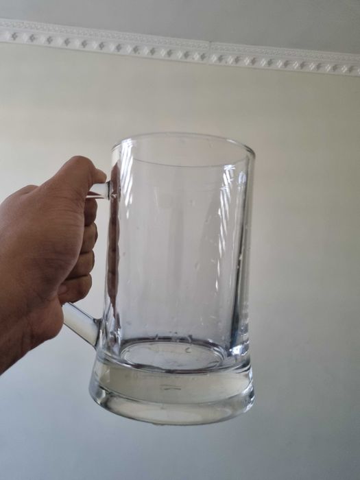 Set of 2 Premium 660ml Glass Mugs – For Beer or Milkshakes