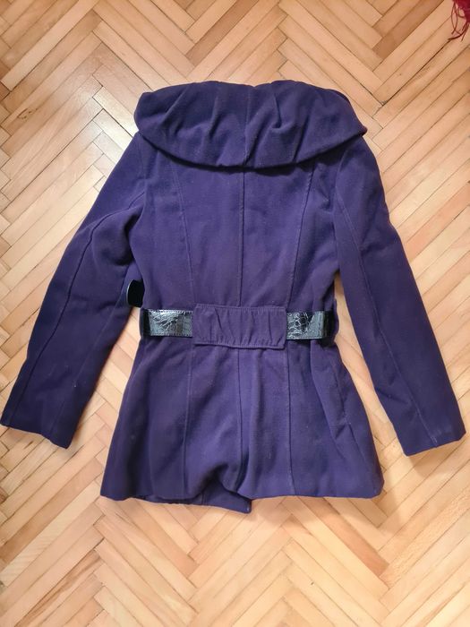 Palton dama cu rand dublu de nasturi