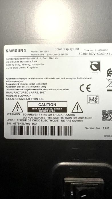 Vand 9x ecrane Samsung  panou publicitar