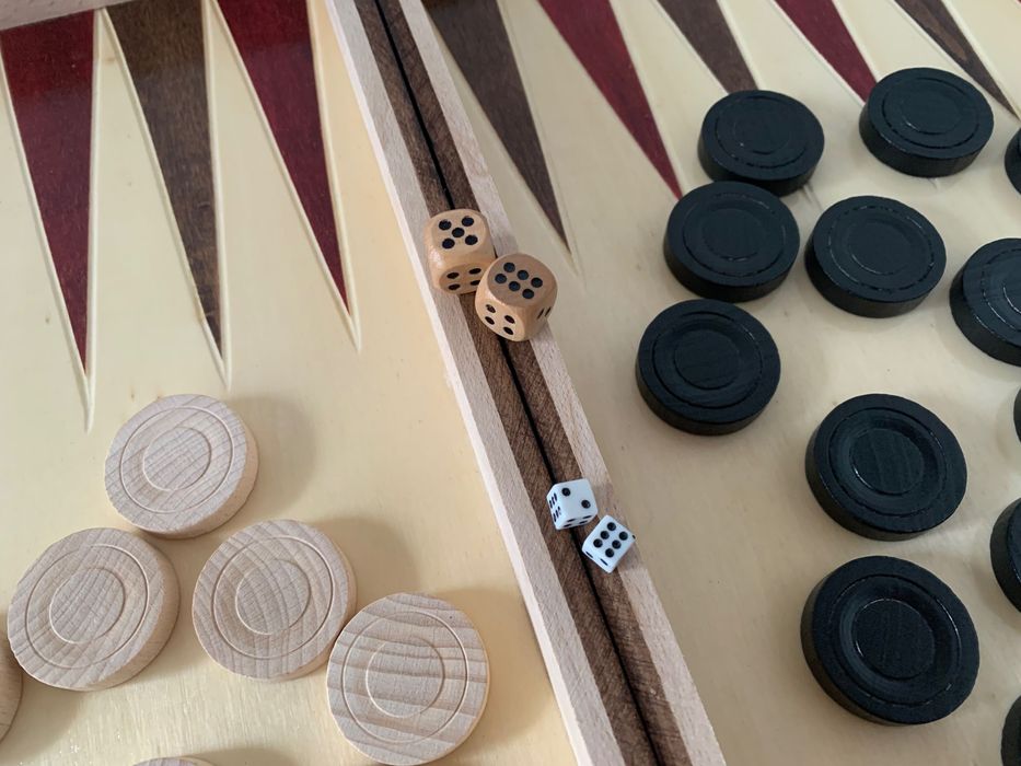 Joc sah si table 50x50 cm, negru cu alb