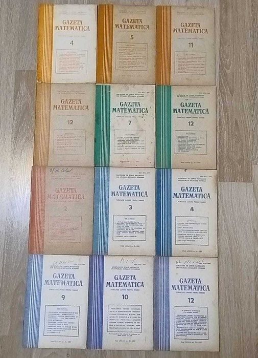 Seturi numere Gazeta matematică - Societatea Științe Matematice