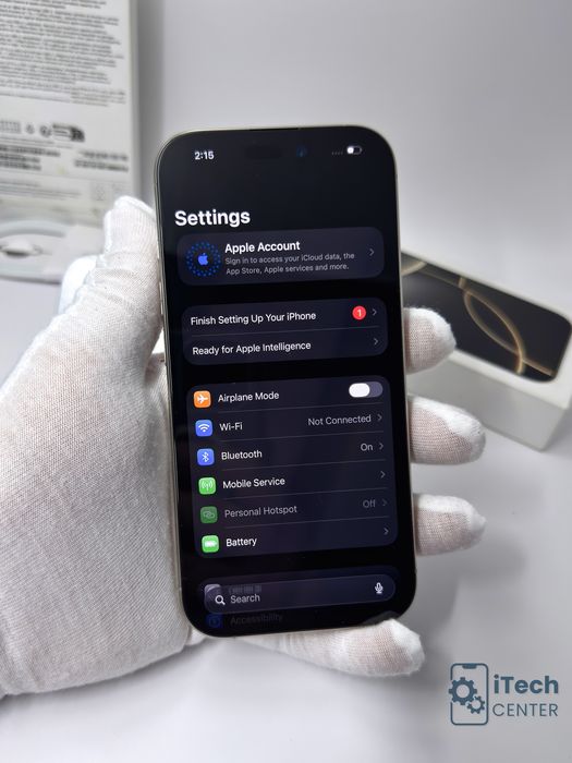 iPhone 16 Pro, 128GB, Natural Titanium, 100% батерия, ОТЛИЧЕН, 1г. ГАРАНЦИЯ!