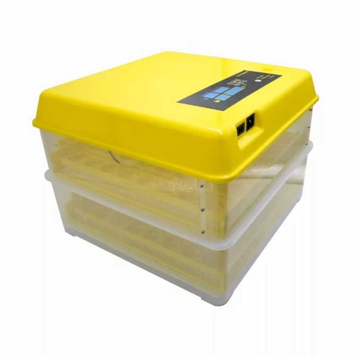 Инкубатор с влагомер и двойно захранване 220+12V 112 яйца