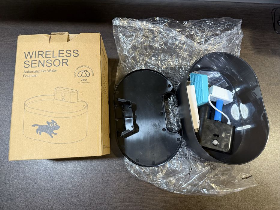 Автоматичен поилник за домашни любимци с безжичен сензор – 2.2L