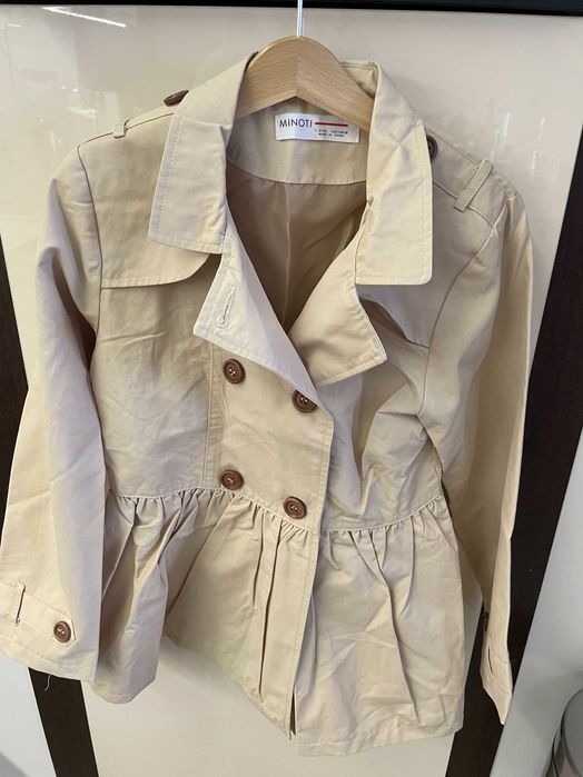 Комплект панталон и шлифер + блуза за момиче, 122-128