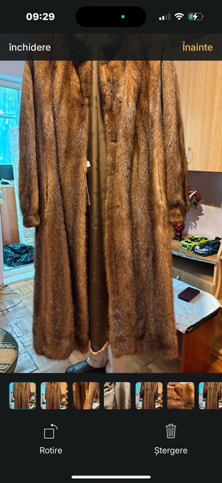 Haină lungă blană naturală