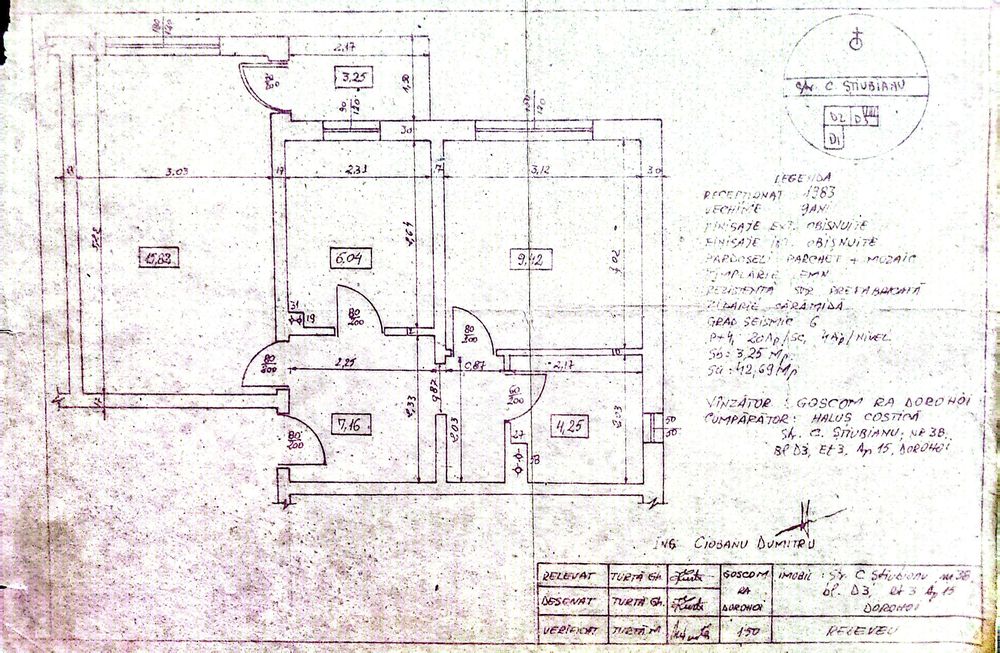 Vând apartament 2 camere
