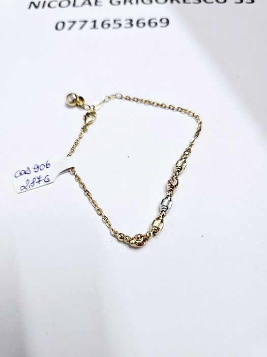 Vand bratara din aur 14 k 2.87 g cod 906