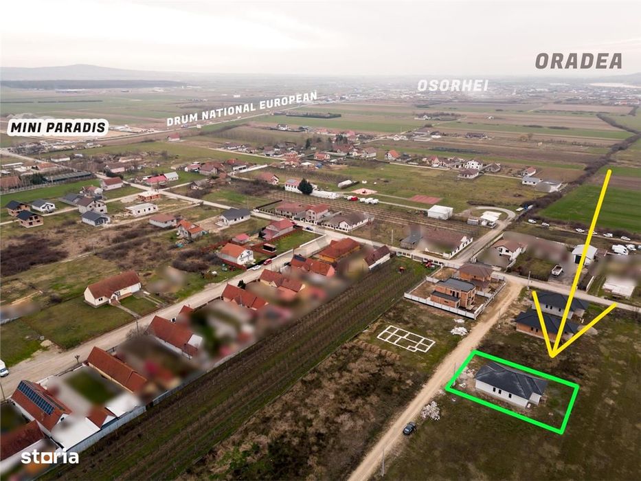 RECO Casa la rosu - 3 dormitoare, plan parter 120 mp utili - Osorhei