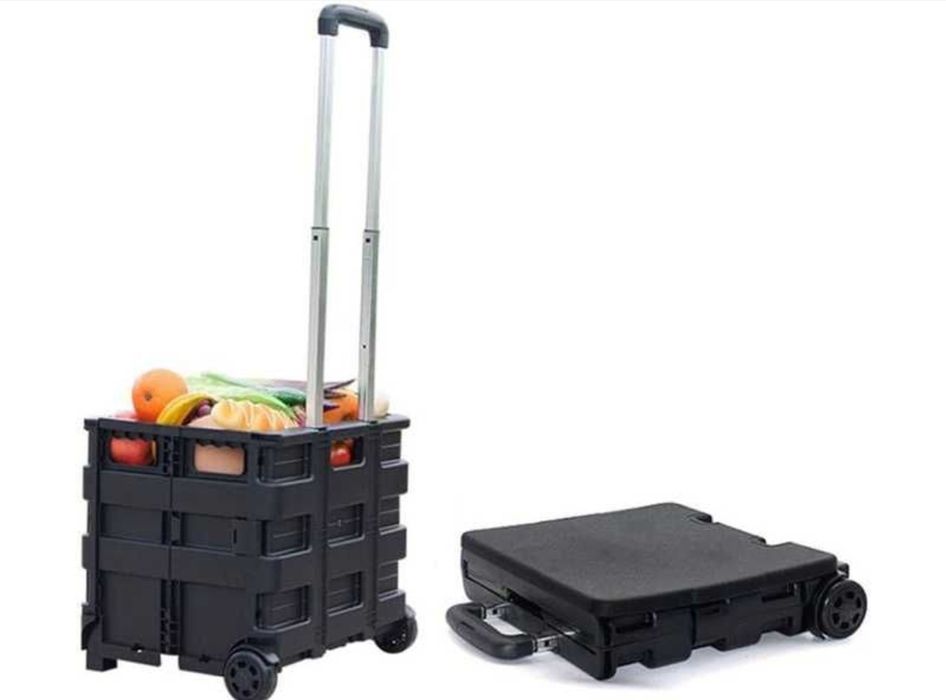 Сгъваема касетка / количка за пазаруване