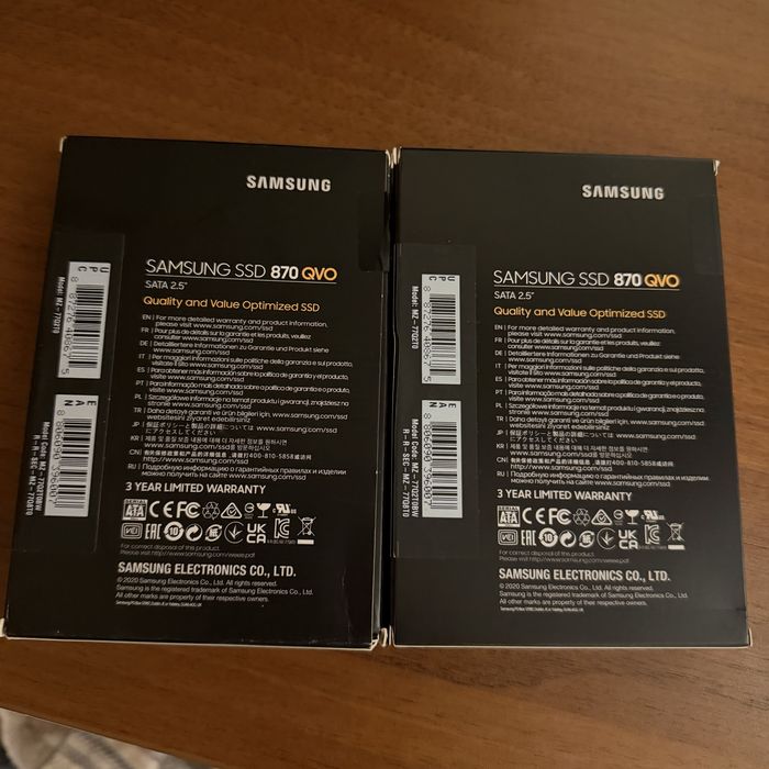 3 x SSD Samsung 870 QVO 2 TB Impecabile
