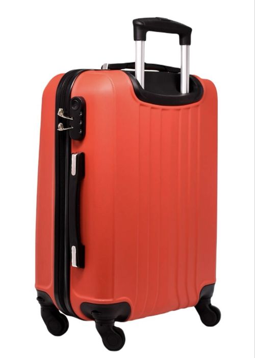 Куфар за ръчен багаж 55x37x22 см | Лек и здрав ABS с , 4 колела 360°