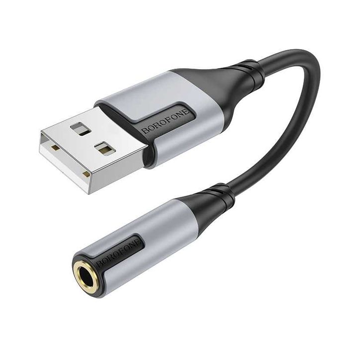 Borofone BV19 USB-A to 3.5mm Цифровой аудиоконвертер наушник микрофон