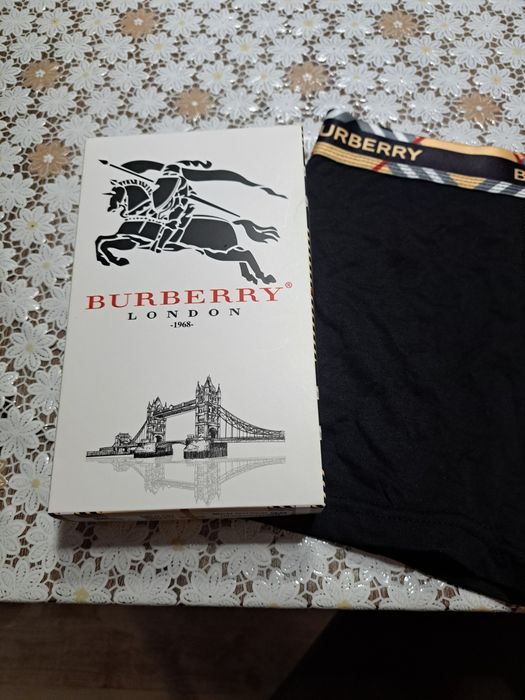 Черни Боксерки Burberry 3 броя