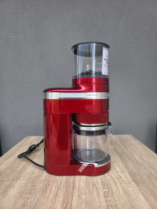 KitchenAid Burr Coffee Grinder Електрическа кафемелачка с дисплей Червена