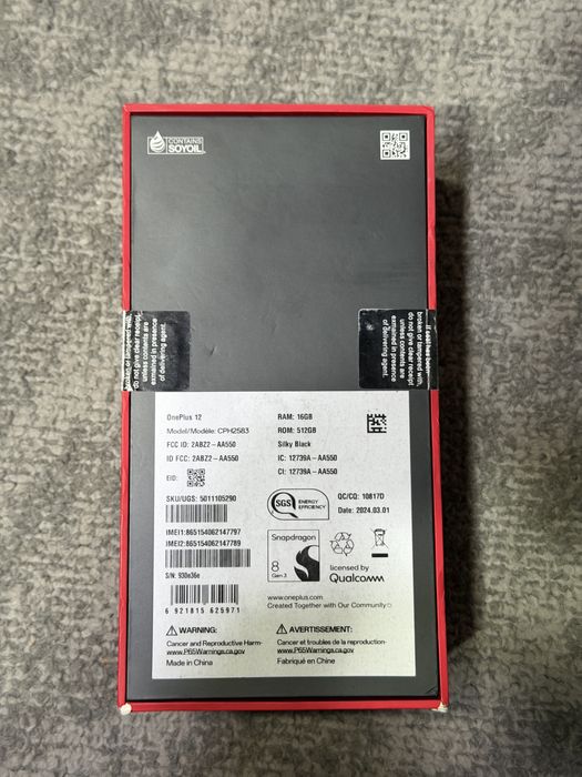 One Plus 12 Sigilat 512 Gb
