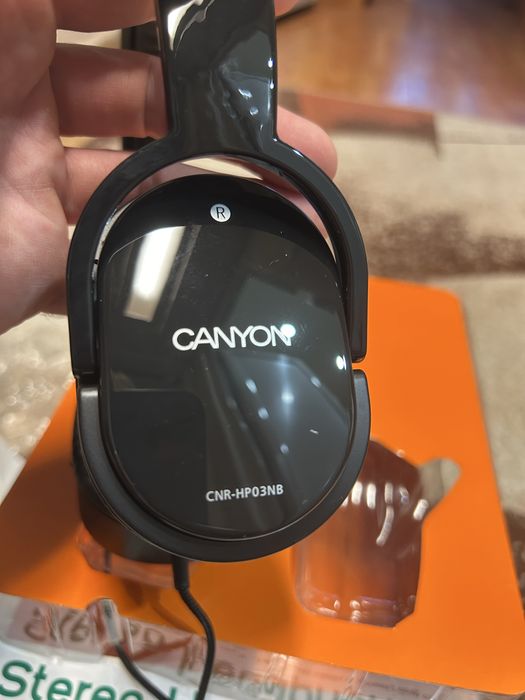 Нови слушалки Canyon CNR-HP03NB с кабел, дължина 1.8 м, черни