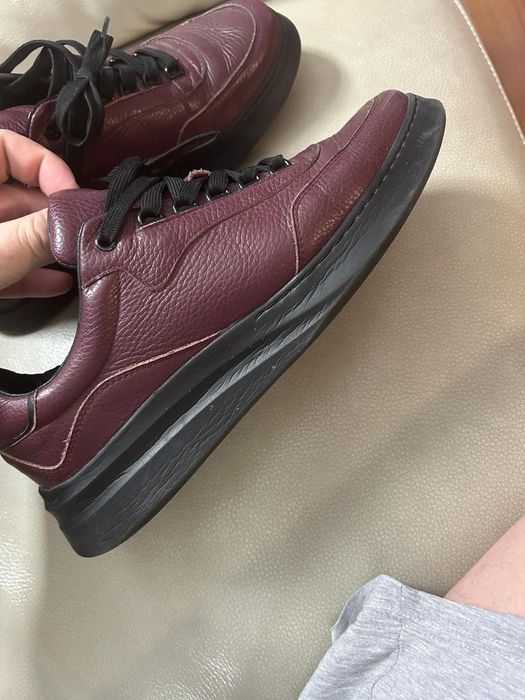 Pantofi bărbătești Bigotti, nr.43,vișiniu,piele naturala