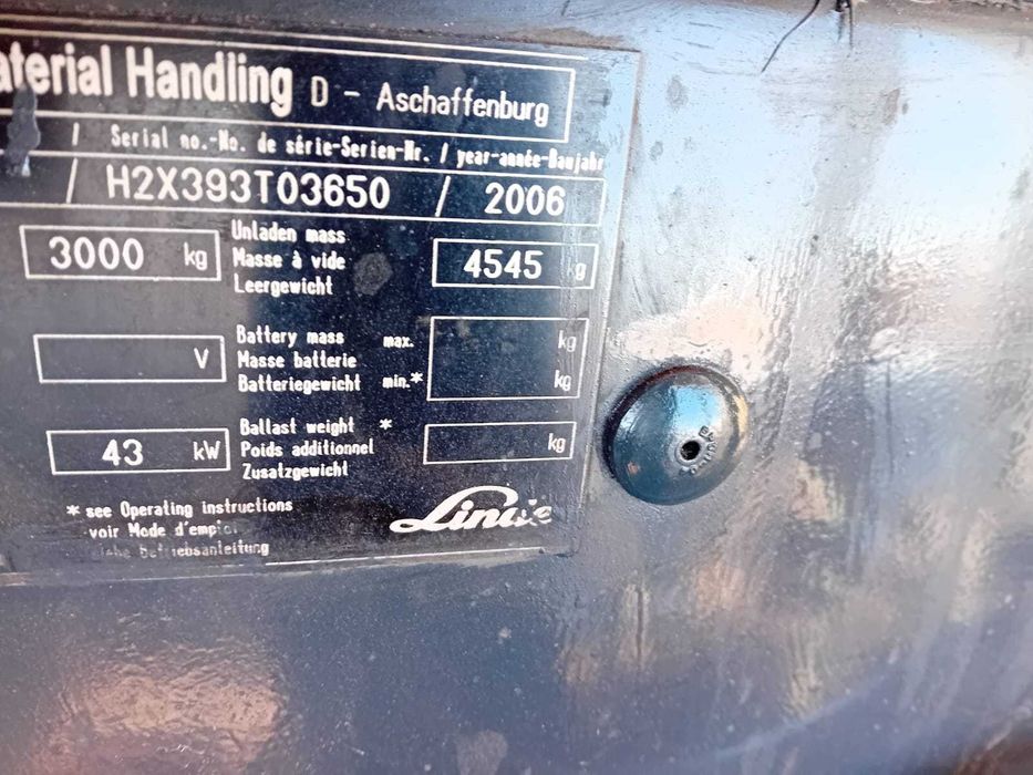 STIVUITOR LINDE din 2006 de vanzare