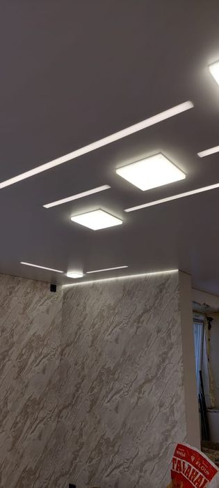 Натяжные потолки   Бригада.Rem