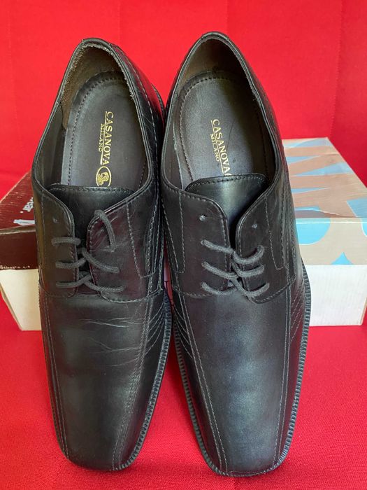 Pantofi italienesti noi din piele, Casanova Milano nr.42
