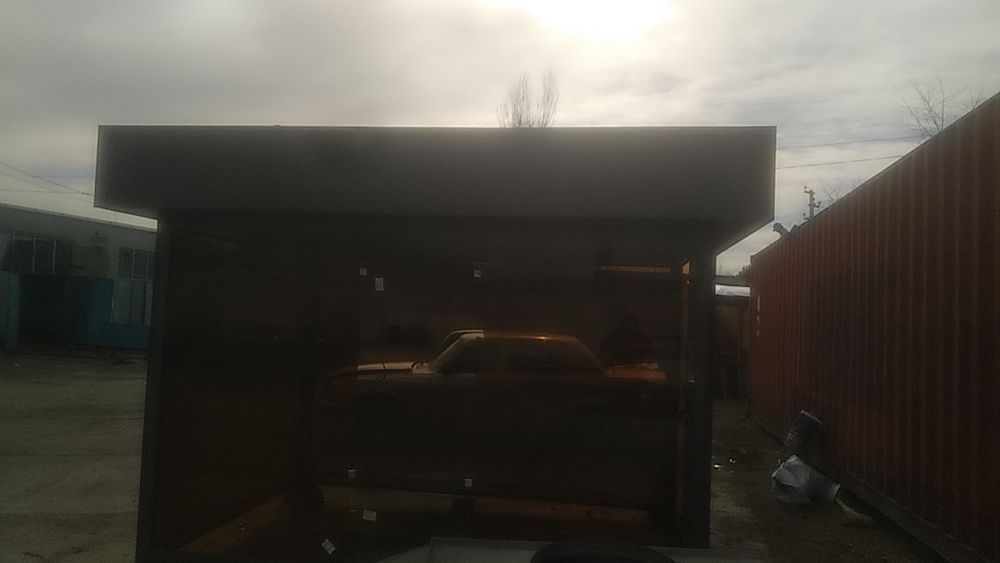 Будки из контейнера, сэндвич-панель, металлокаркас, закалённого стекла