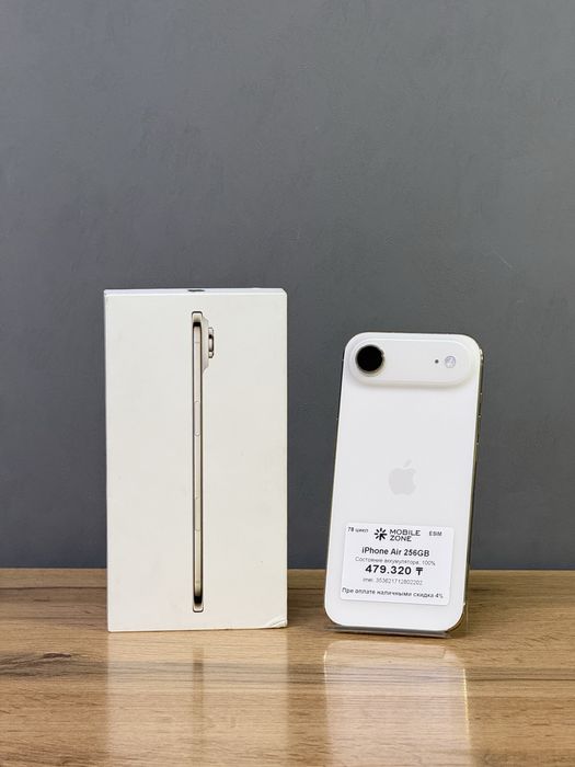 iPhone Air 256 GB АКБ 100% 78 цикл | Mobile Zone