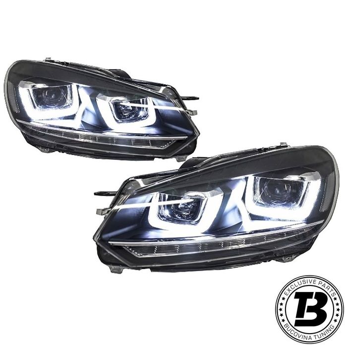 Faruri LED compatibile cu VW Golf 6 VI G7 U Design