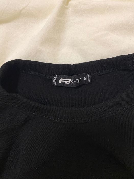 Черна блуза с дълъг ръкав