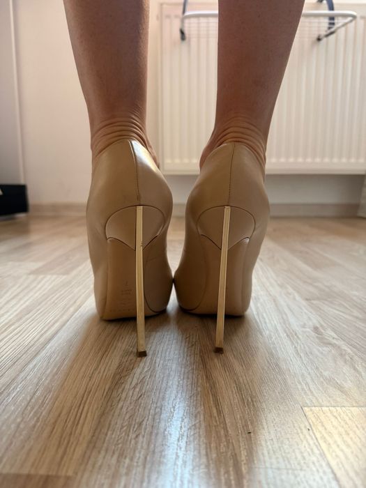 Pantofi Casadei Blade Stiletto Nude