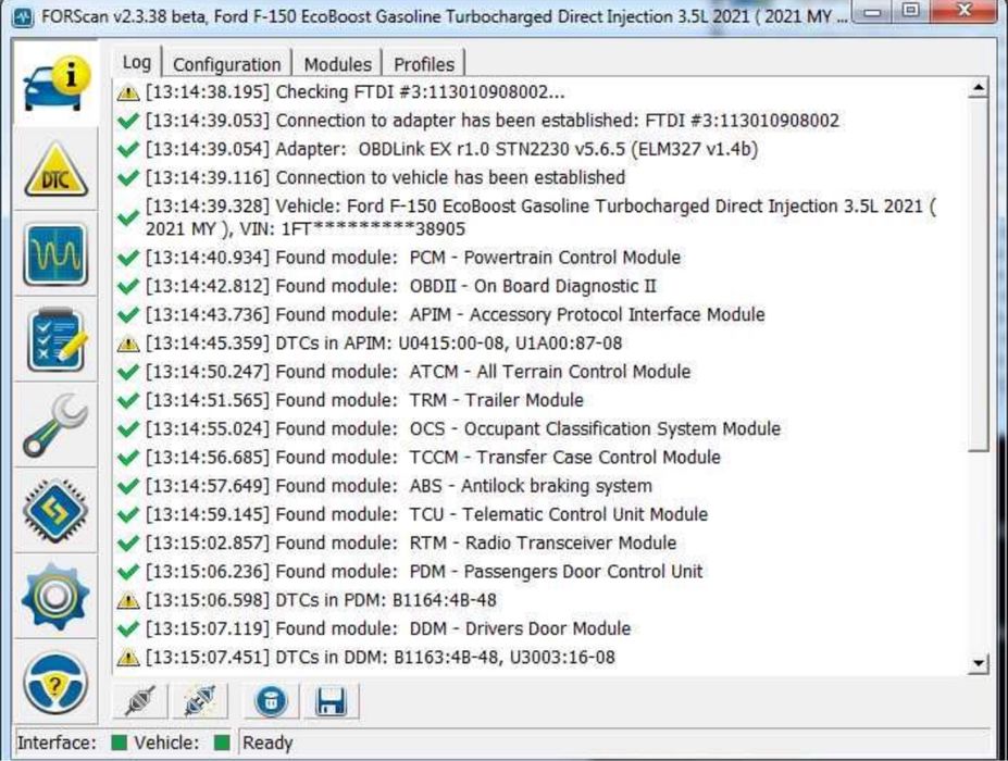 Tester/Diagnoza FORD/Mazda 2005-2025 Vlinker FS Forscan