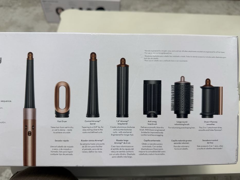 Dyson airwrap i.d. Straight+wavy golden rose