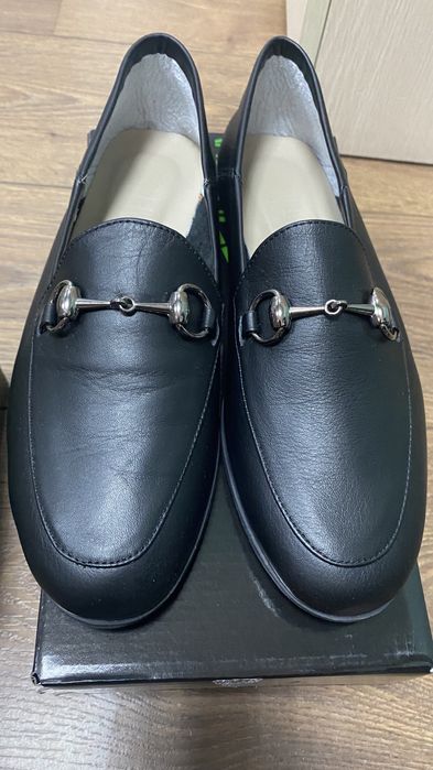 Лоферы/балетки кожаные