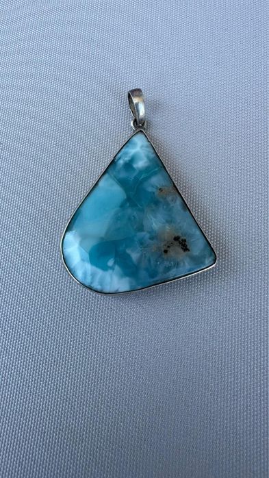 Pandantiv argint si larimar