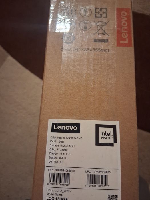 i5 12450HX 8C 12T RTX 3050 6GB RAM 16GB SSD 512GB