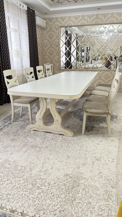 4 м Стол 8 орындықпен