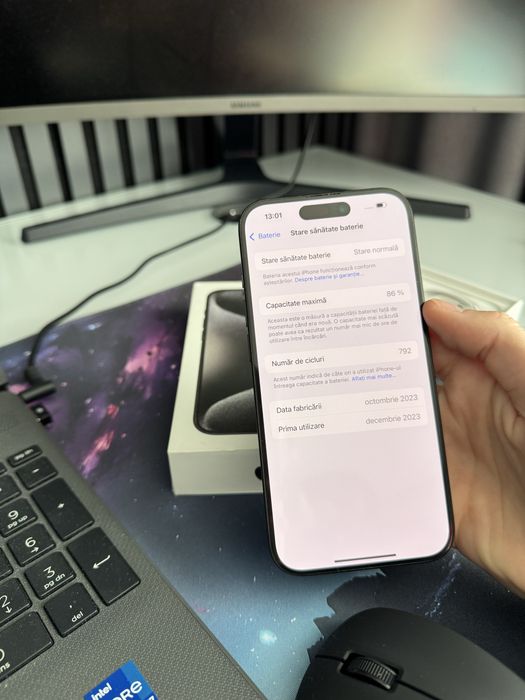 Iphone 15 Pro / 256 GB  / Baterie 86 %