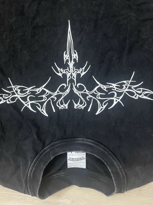 Y2K дънкена тениска L