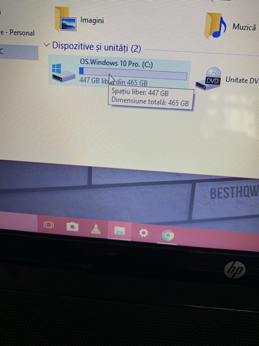 Laptop Hp g7 Display 17,3 led,6gb ram,Windows 10,500gb m cu incarcator