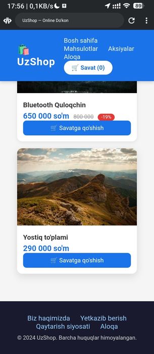 Web sayt sotiladi