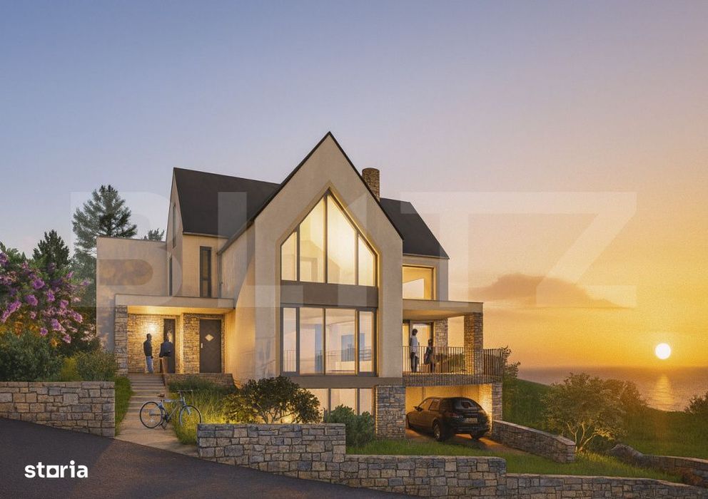 Vila 2  de lux langa Padurea Faget cu un apus de poveste