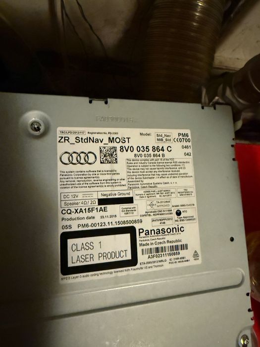 Навигация + екран MMI MSTD от Audi S3/A3 8V