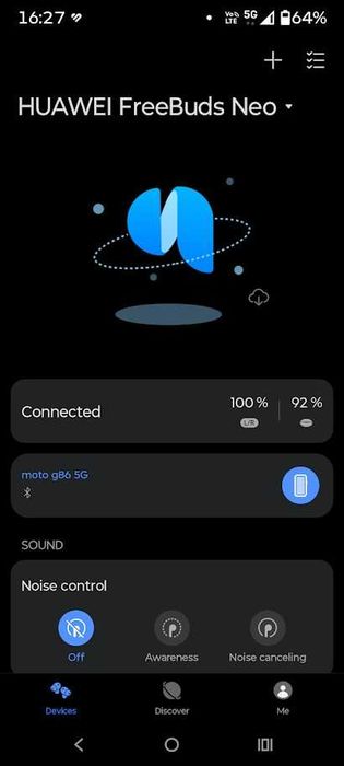 Casti In-Ear HUAWEI FreeBuds Neo, True Wireless, ANC, IP55, Bluetooth, Starry Black