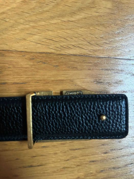 Curea Valentino VLogo neagră – piele, unisex