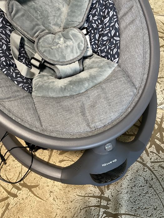 Cangaroo Бебешка електрическа люлка iSwing, графит