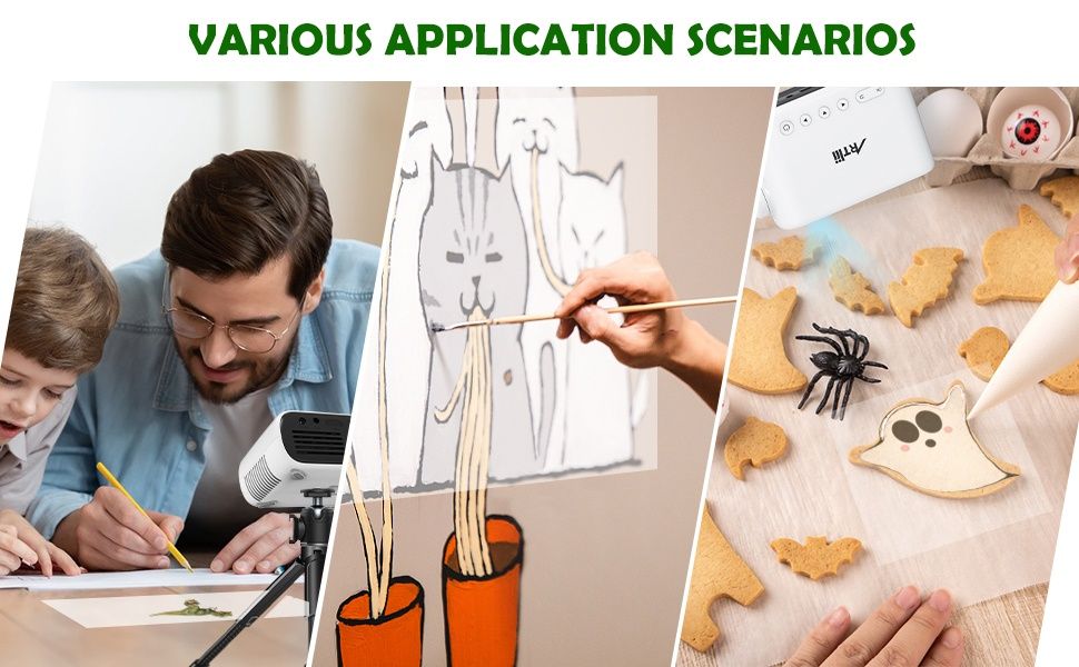 ARTlii QМини HD проектор с акумулаторна батерия