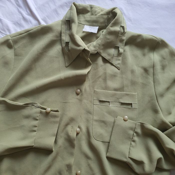 Camasa verde crud vintage